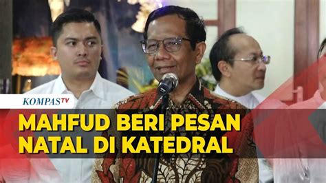 Menko Polhukam Mahfud Md Senang Umat Kristiani Bisa Ibadah Dengan Aman