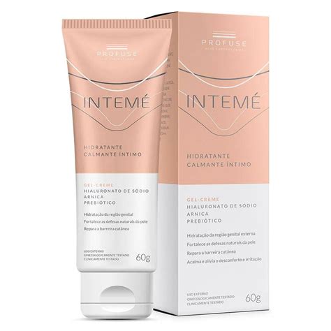 Gel Creme Hidratante Calmante Intimo Profuse Intemé 60G em Promoção