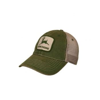 Gorra John Deere Original Verde Con Rejilla Amarilla