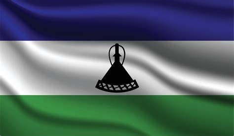 Lesotho Realistic Modern Flag Design 3703651 Vector Art at Vecteezy