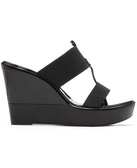 Lyst Bcbgeneration Quinton Platform Wedge Sandals In Black