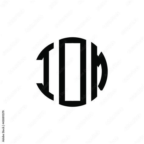 IOM letter logo design. IOM modern letter logo with black background. IOM creative letter logo ...