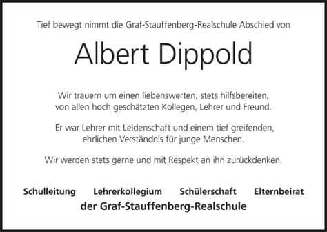 Albert Dippold Traueranzeige Trauer Infranken De