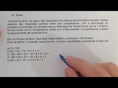 Enem Torneios De T Nis Em Geral S O Disputados Em Sistema De