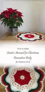 Special Christmas Santa Doily Free Crochet Ideas Carolinamontoni