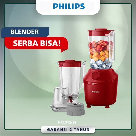 Jual PHILIPS HR 2042 HR2042 BLENDER 1 LITER PUTIH GARANSI RESMI