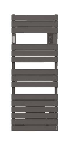 Radiateur sèche serviettes électrique avec soufflerie adelis anthracite