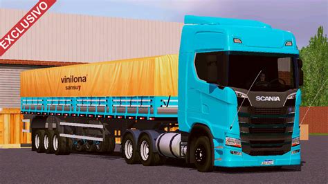 Skin Scania S Azul Claro Na Granel Qualificada Exclusivo Skins