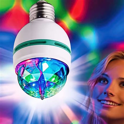 Foco Led Colores Giratorio Luces Sicodelicas Disco Fiesta S En