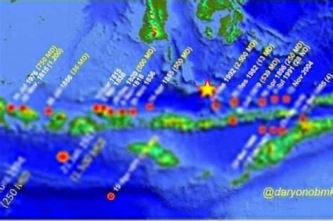 Sejarah Gempa Di Sunda Kecil Sejak 1800 Terjadi 22 Kali Tsunami Tahun