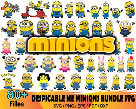 Despicable Me Minions Bundle Svg Minion Svg Minion Svg Inspire