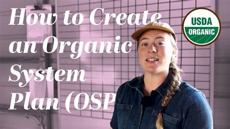 How To Create An Organic System Plan Youtube