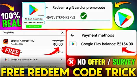 Free Redeem Code Free Google Play Redeem Code How To Get Redeem