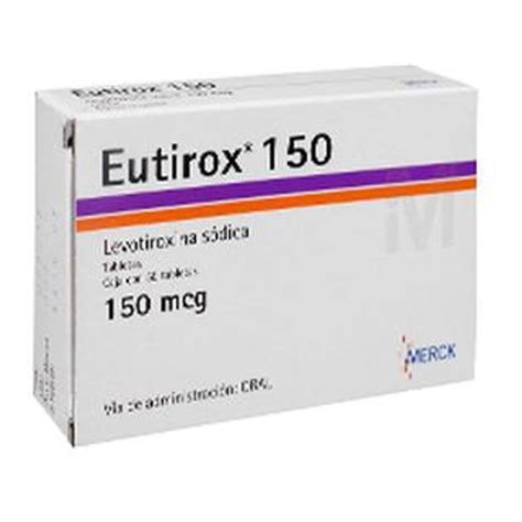 Merck Eutirox 150 Mcg 50 Tab Levotiroxina Sodica 5 H E B México