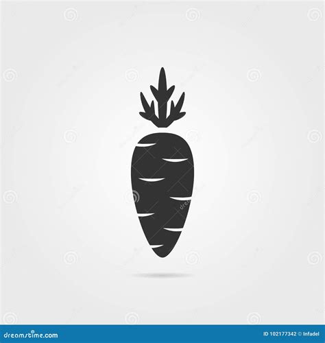 Carrot Vector Black