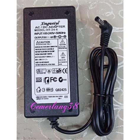 Jual Switching Adaptor 6V 4A Charger AC To DC 6 V 4 A Power Supply 24