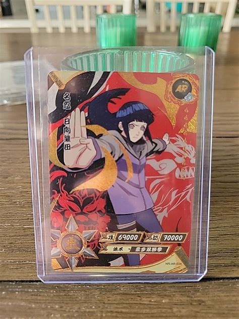 Hinata Hyuga Ar Red Gold Prism Kayou Official Naruto Card Tcg Us