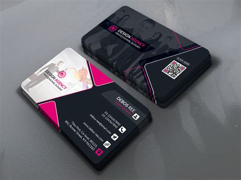 Modern Shape Business Card On Behance