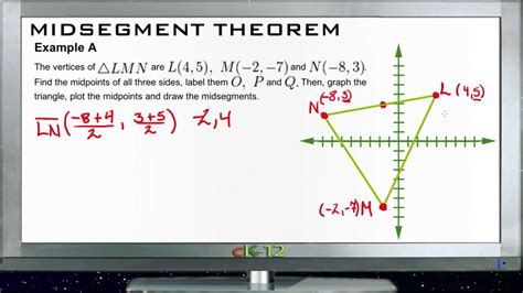 Midsegment Theorem: Examples (Basic Geometry Concepts) - YouTube