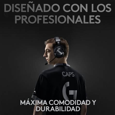 Logitech G Pro X Auriculares Gaming Inal Mbricos Con Lightspeed Negros