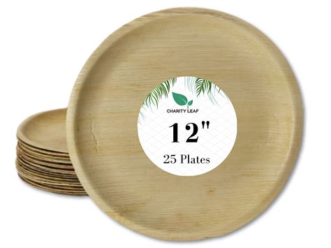 Buy Charity Leaf Disposable Palm Leaf Round Plates Pieces