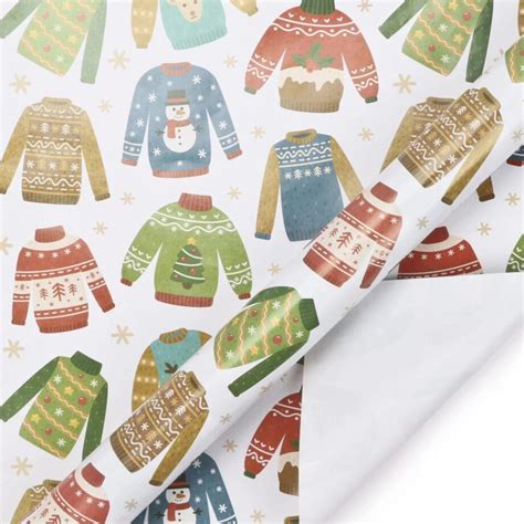 Ugly Sweater Wrapping Paper The Stationery Store And Authorized Fedex