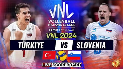 Turkey Vs Slovenia Live Score Update Today Match Vnl Fivb