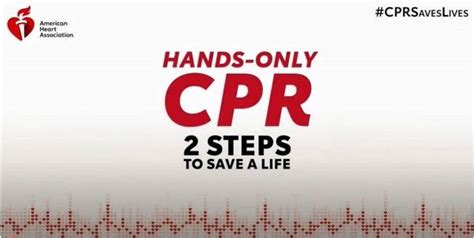 Hands Only Cpr American Heart Association Cpr And First Aid Cpr