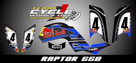 Buy RAPTOR 660 YFM 660 CUSTOM GRAPHICS KIT DECALS GRAFICAS PEGATINAS in ...