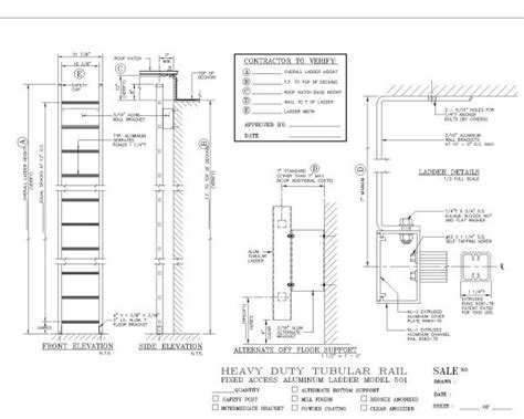 Aluminum Access Ladder Dwg Thousands Of Free Autocad Drawings