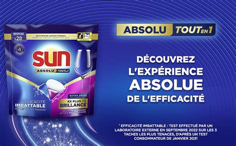 Sun Absolu Pastilles Lave Vaisselle Tout En Brillance Capsules