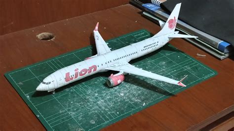 Lion Air Papercraft 737 MAX 9 PK LRF YouTube