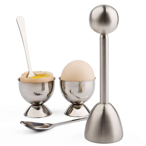 Buy Egg Cracker Topper Cutter Set For Soft Boiled Eggs Stainless Steel