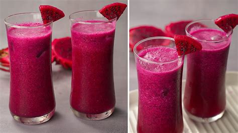 Dragon Fruit Juice Recipe How To Make Dragon Fruit Juice Yummy