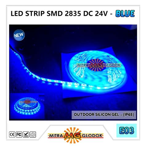 LED Strip Brilux SMD 2835 Mata Kecil DC 24V IP 65 Outdoor