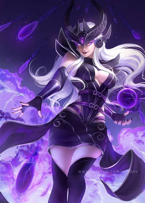 Syndra by https://www.deviantart.com/zarory on @DeviantArt | Personajes de fantasía, Zed league ...