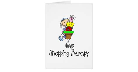 Shopping Therapy Card Zazzle