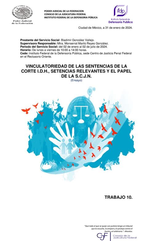 Vinculatoriedad De Las Sentencias De La Corte Idh Bladimir Gonzalez