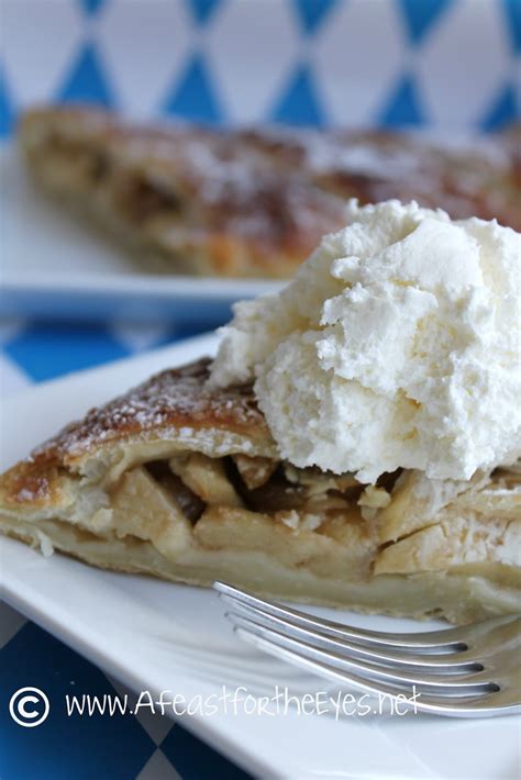 Easy Bavarian Style Apple Strudel Apfel Strudel A Feast For The Eyes