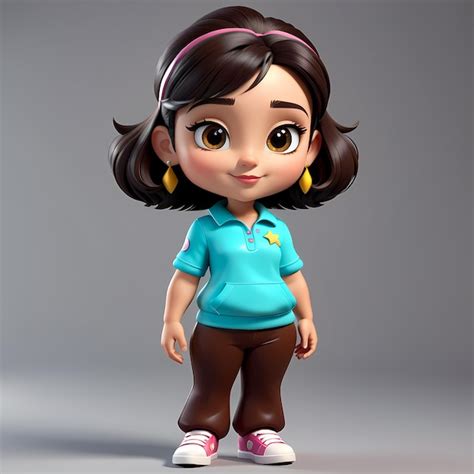 Personagem De Desenho Animado 3d 3d Feliz Ilustração De Desenhos