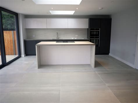 Our Concrete Effect Grande Grey Tiles Look Amazing In This Kitchen