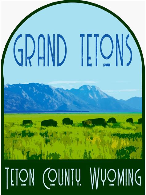 Grand Tetons Decal Sticker By Zsonn Redbubble