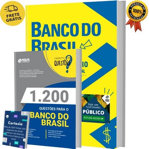 Kit Apostila Concurso Banco Do Brasil Livro De Questões