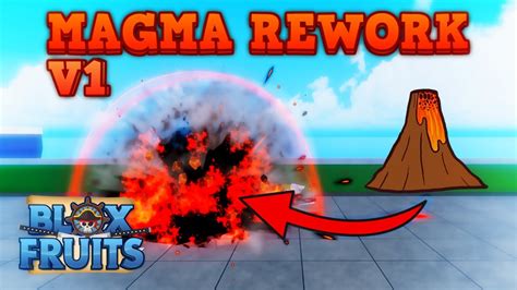 MAGMA V1 GOT REWORKED MAGMA V2 Blox Fruits SHOWCASE YouTube