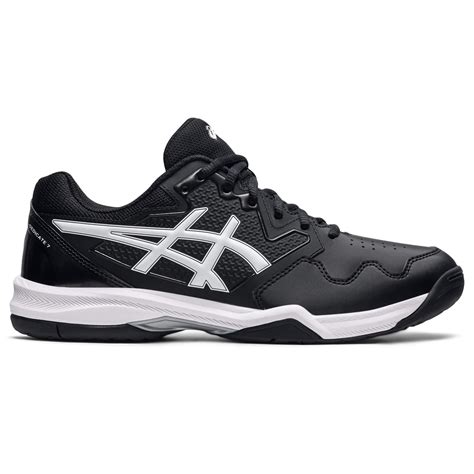 Asics Mens Gel Dedicate 7 Tennis Shoes Black White