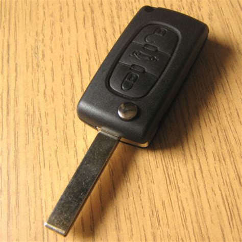 Replacement Button Flip Key Remote Fob Case For Citroen C C C C