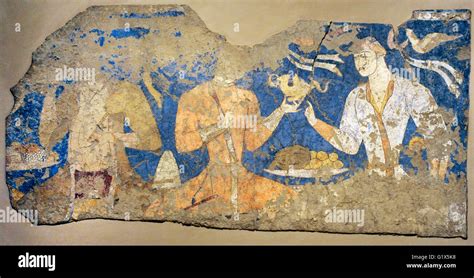 Sogdia. Pre-Islamic Central Asia. Feasting ones "Artists". Wall ...