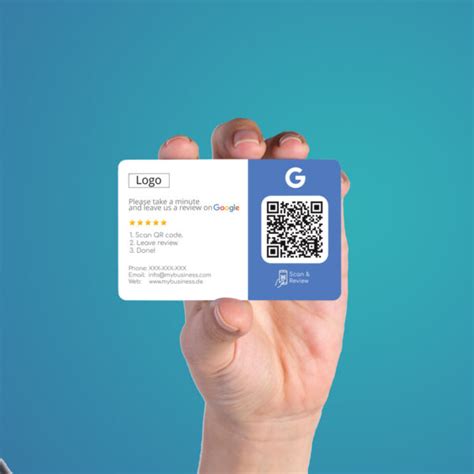 Review Us On Google Business Cards Mit QR Code Truzzer