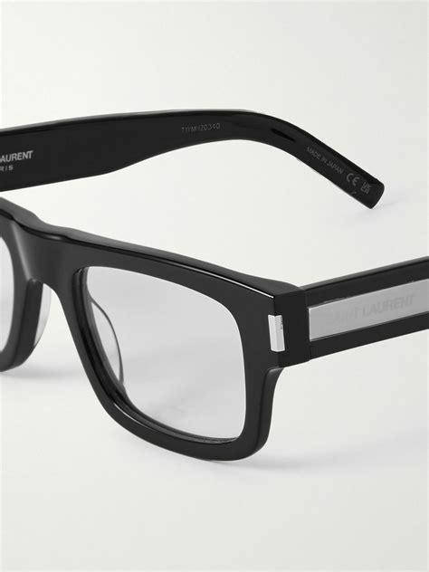 Saint Laurent Square Frame Acetate Optical Glasses Saint Laurent