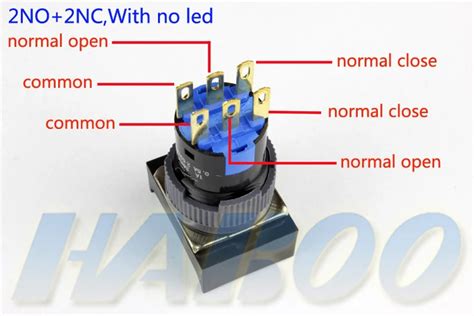 3 Positions Rotary Push Button Switch On Off 2no2nc Dia1622mm
